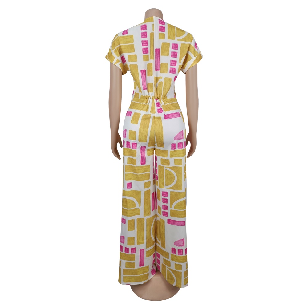 Fashion Casual printing jumpsuit for women