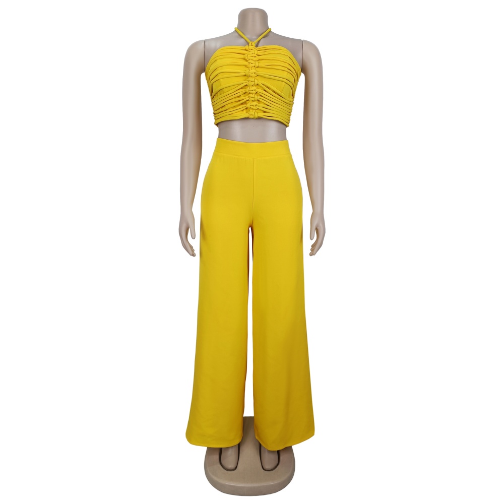 Fashion loose tops frenum long pants 2pcs set for women