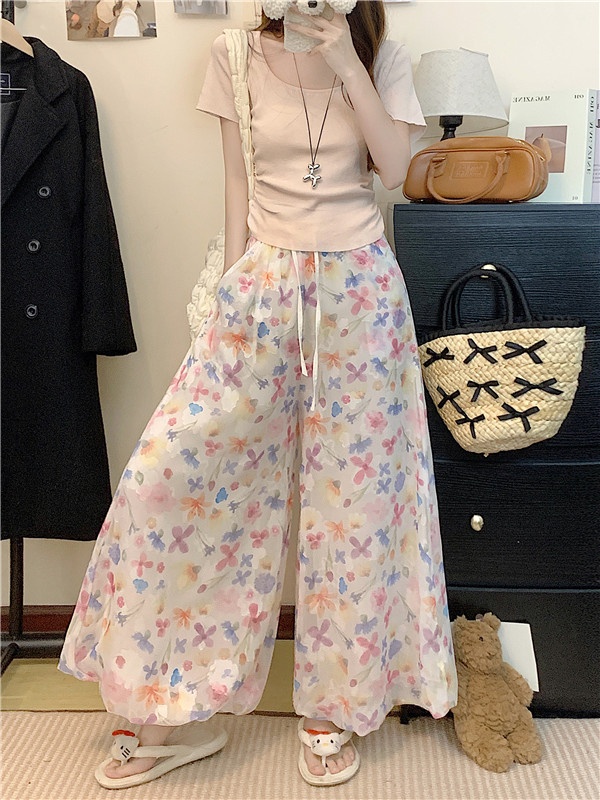 Casual thick and disorderly bud skirt summer pants for women