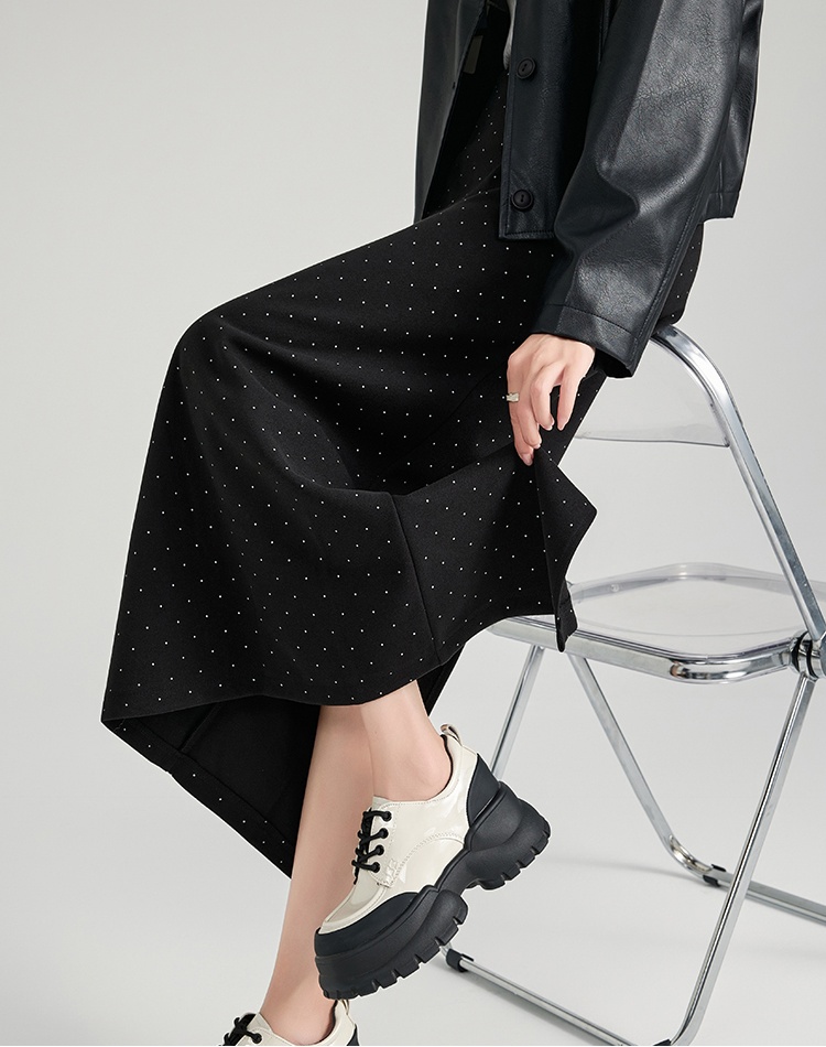 Autumn and winter skirt polka dot one step skirt for women