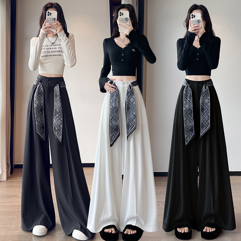 Autumn Casual business suit high waist slim scarves