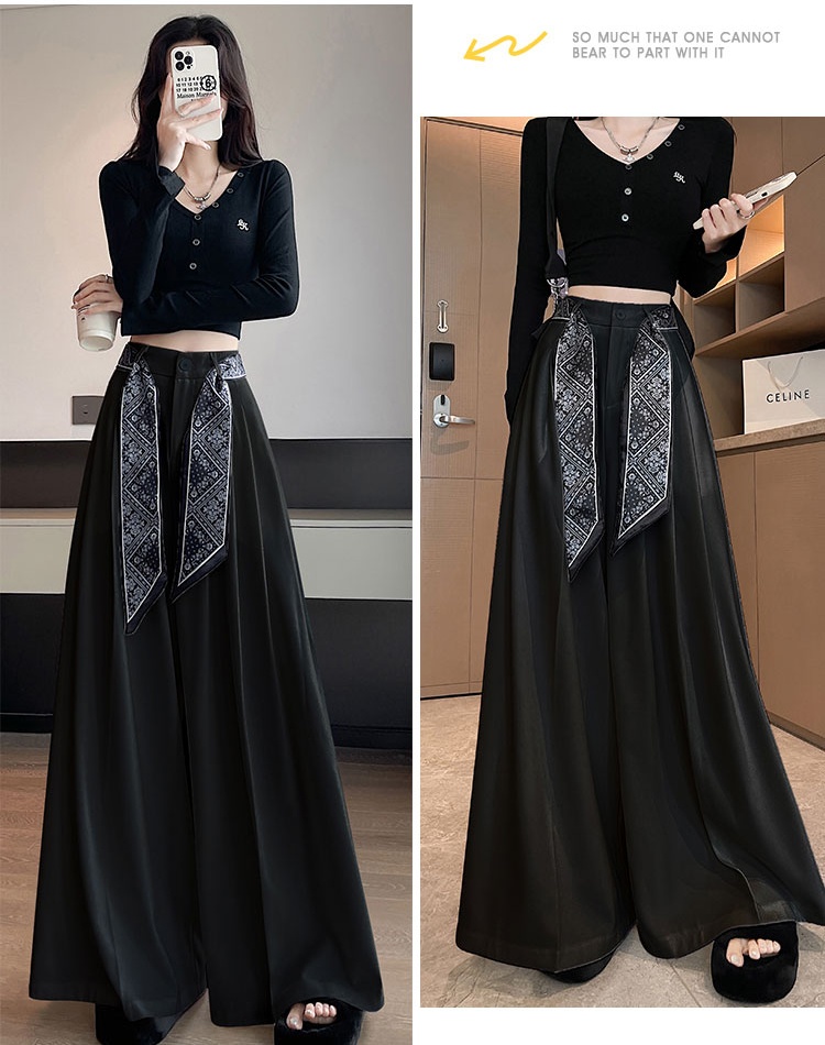 Autumn Casual business suit high waist slim scarves