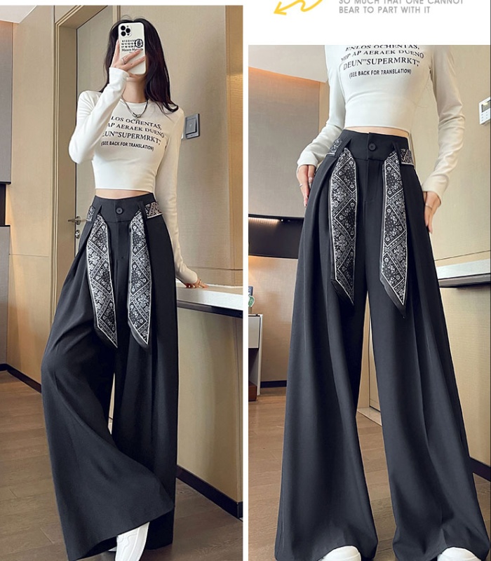 Autumn Casual business suit high waist slim scarves