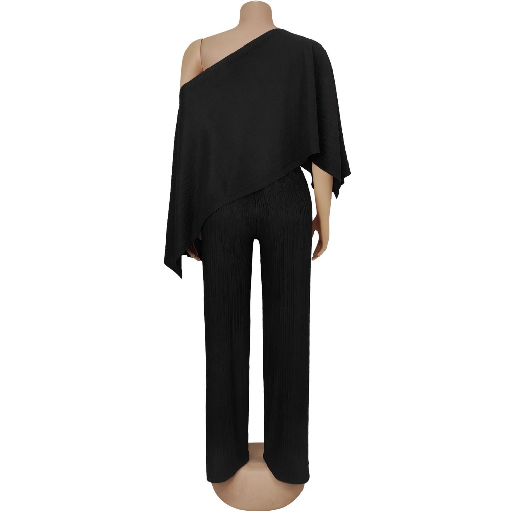 Casual tops fashion long pants 2pcs set for women