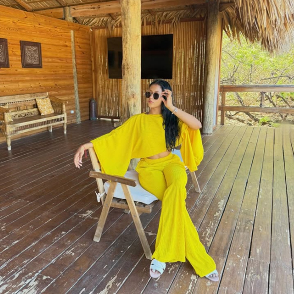 Casual tops fashion long pants 2pcs set for women
