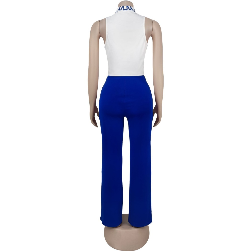 Fashion long pants elegant tops 2pcs set for women