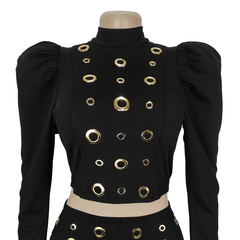 European style short skirt tops 2pcs set for women