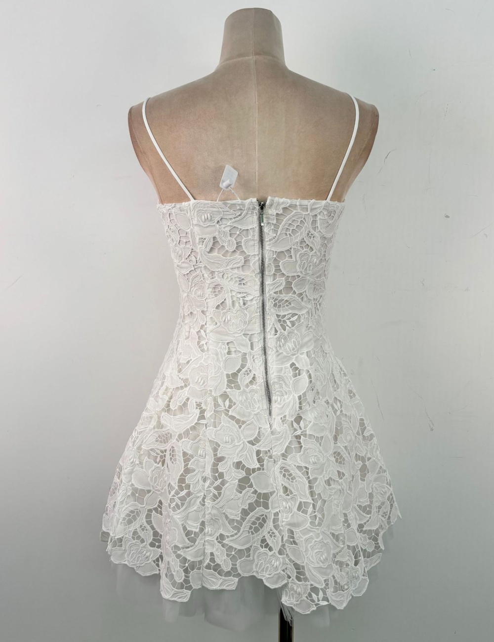 Sling lace wrapped chest dress flowers splice T-back