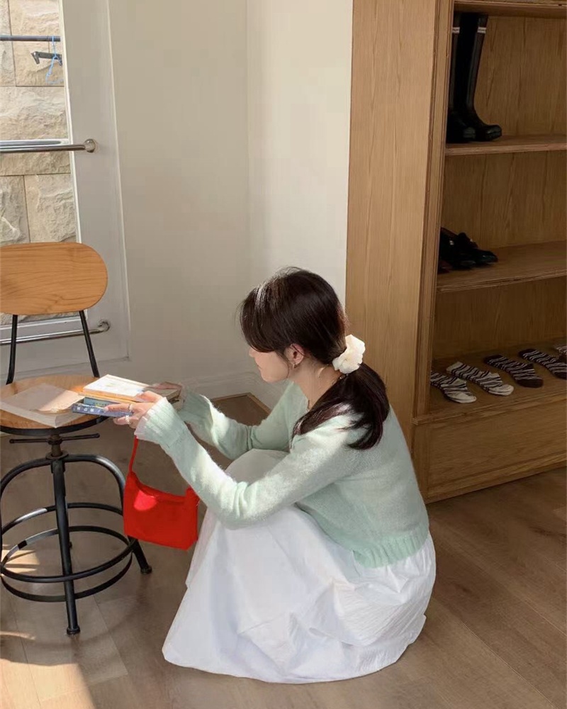 Lace Korean style sweater loose sweet cardigan for women
