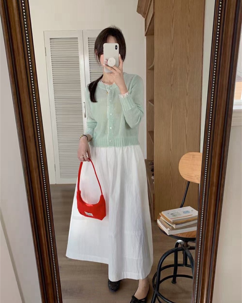 Lace Korean style sweater loose sweet cardigan for women