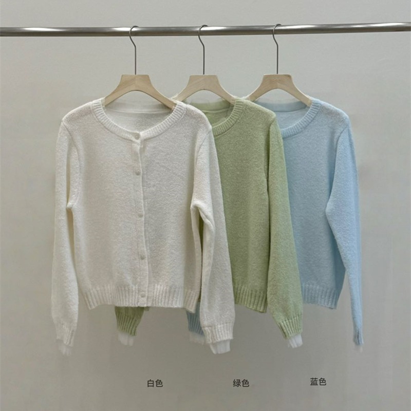 Lace Korean style sweater loose sweet cardigan for women