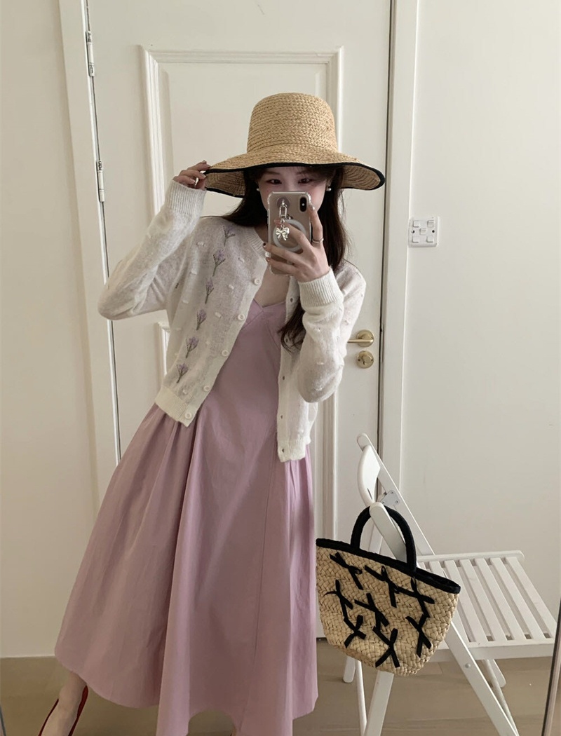 Very thin stereoscopic sweater hook flower cardigan