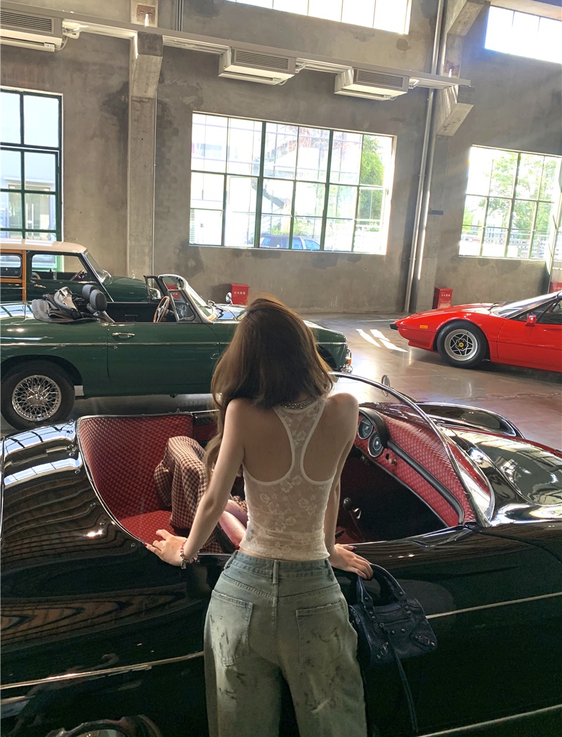 Low-waist loose spicegirl tops sexy slim jeans for women