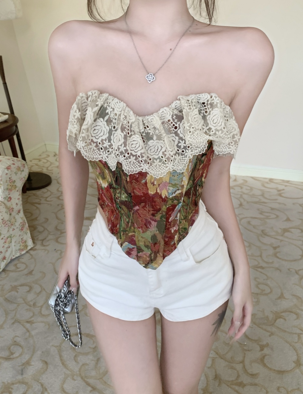 Fashion spicegirl sexy painting tops for women