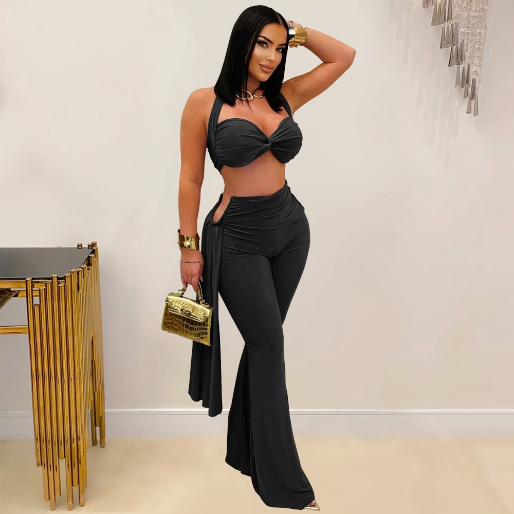European style long pants a set for women