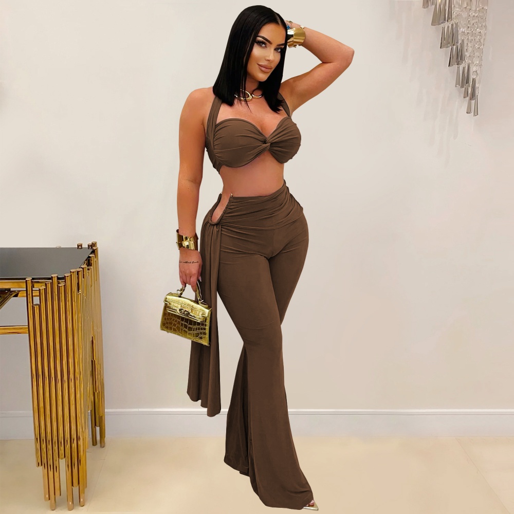 European style long pants a set for women