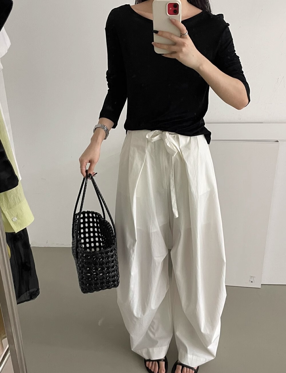 High waist Korean style all-match straight casual pants
