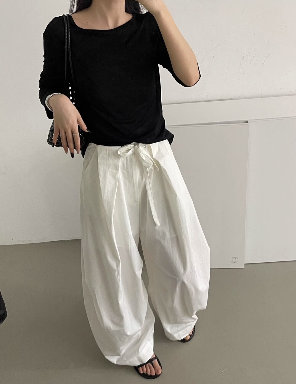 High waist Korean style all-match straight casual pants