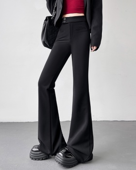 High waist slim long pants Korean style all-match pants