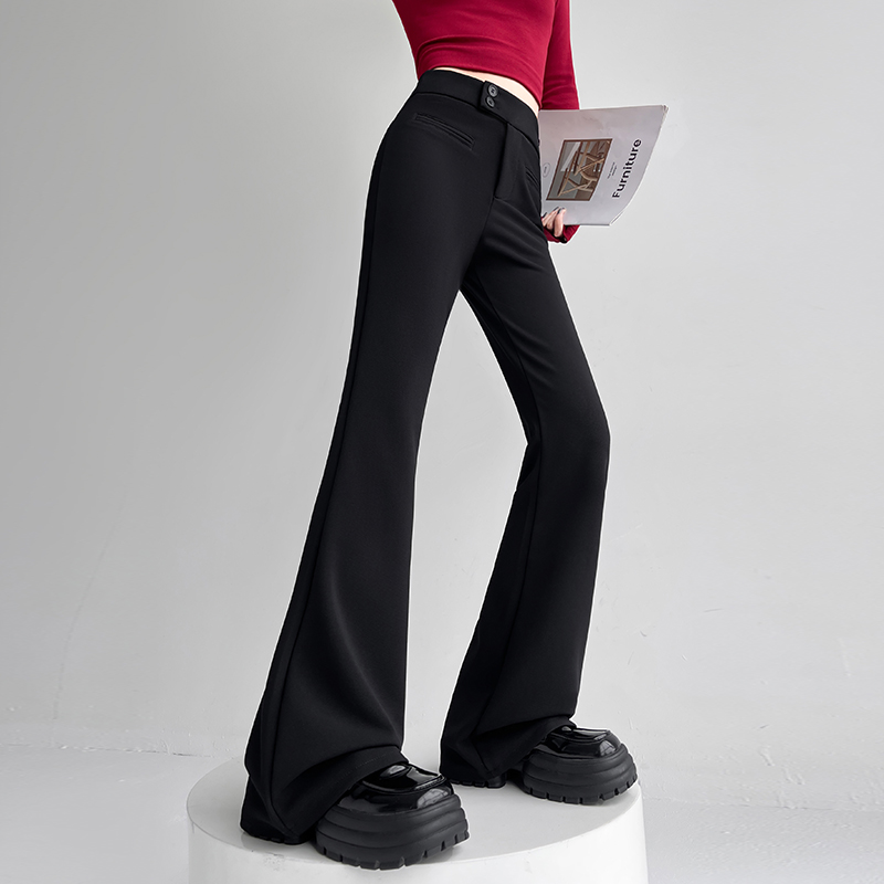 High waist slim long pants Korean style all-match pants