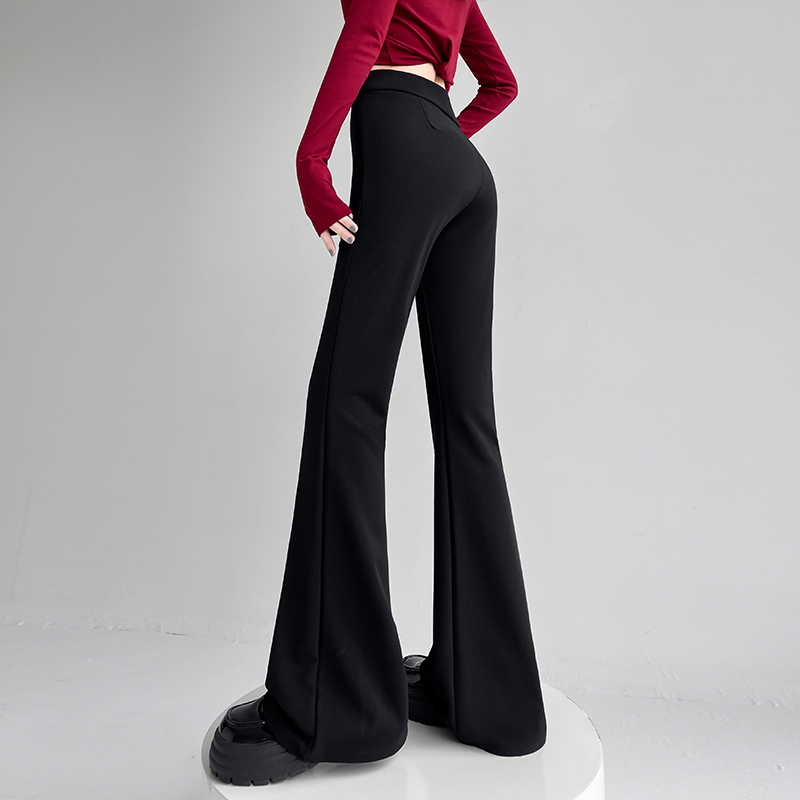High waist slim long pants Korean style all-match pants