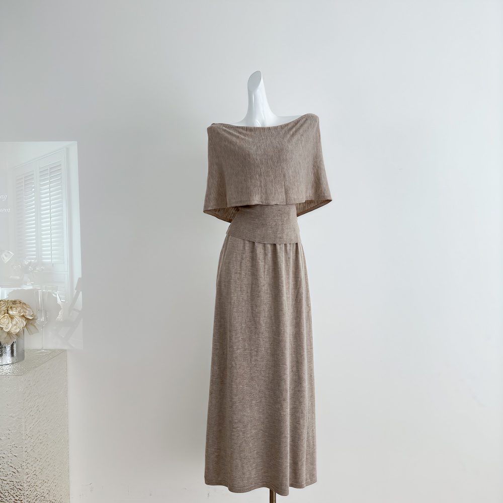 High waist tops summer skirt 2pcs set for women
