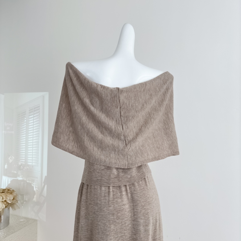 High waist tops summer skirt 2pcs set for women