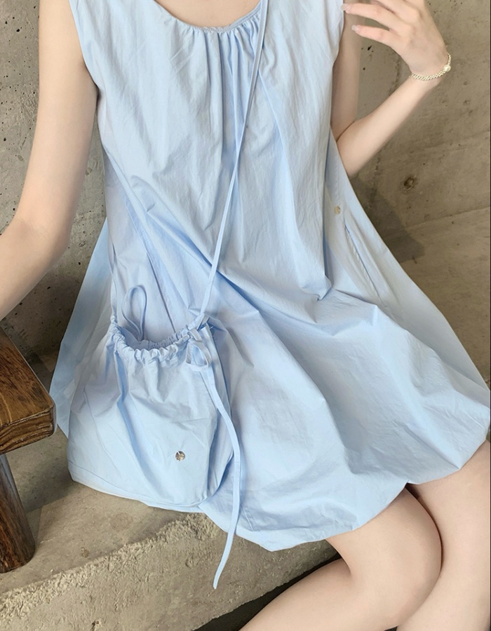 White Hepburn style dress bud enticement T-back for women