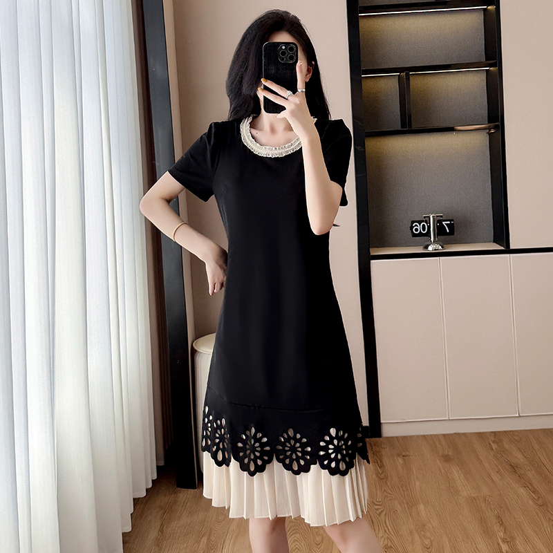 Hollow show young long dress fashion loose dress for women