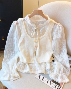 Mixed colors waistcoat tops 2pcs set
