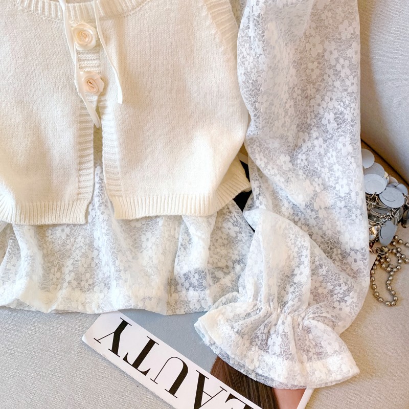 Mixed colors waistcoat tops 2pcs set