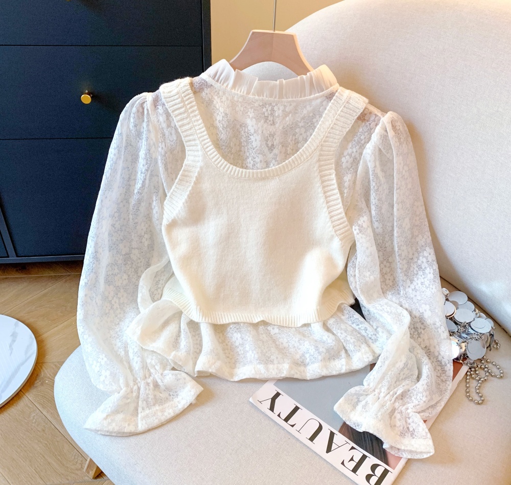 Mixed colors waistcoat tops 2pcs set