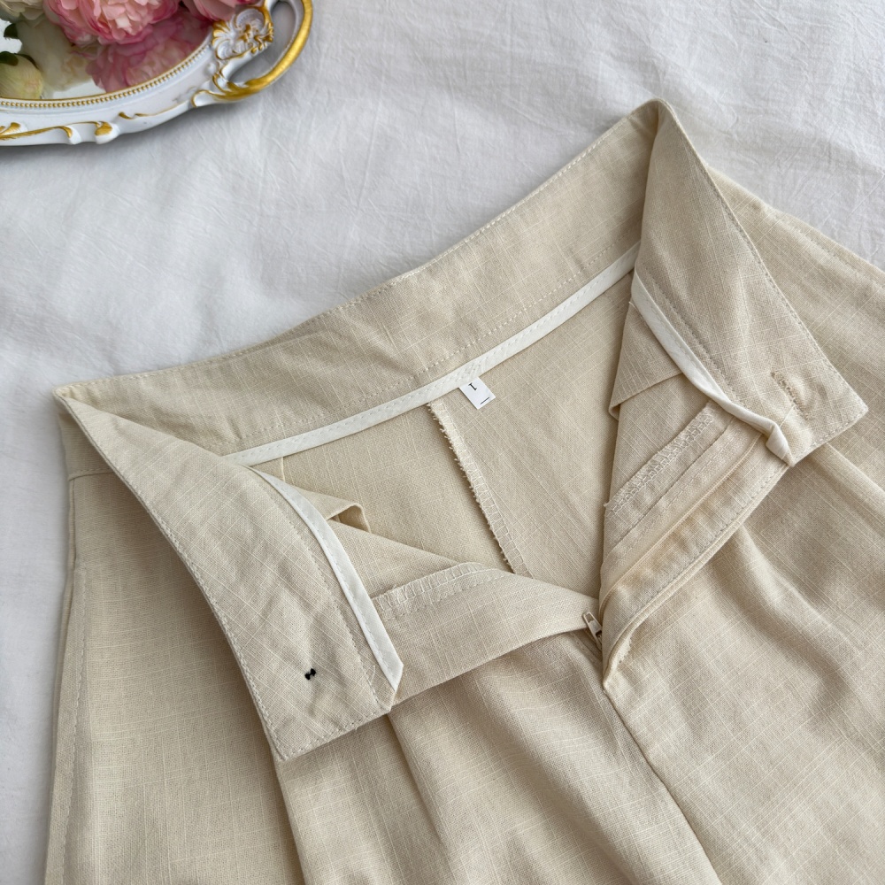 Retro shorts loose shirt 2pcs set for women