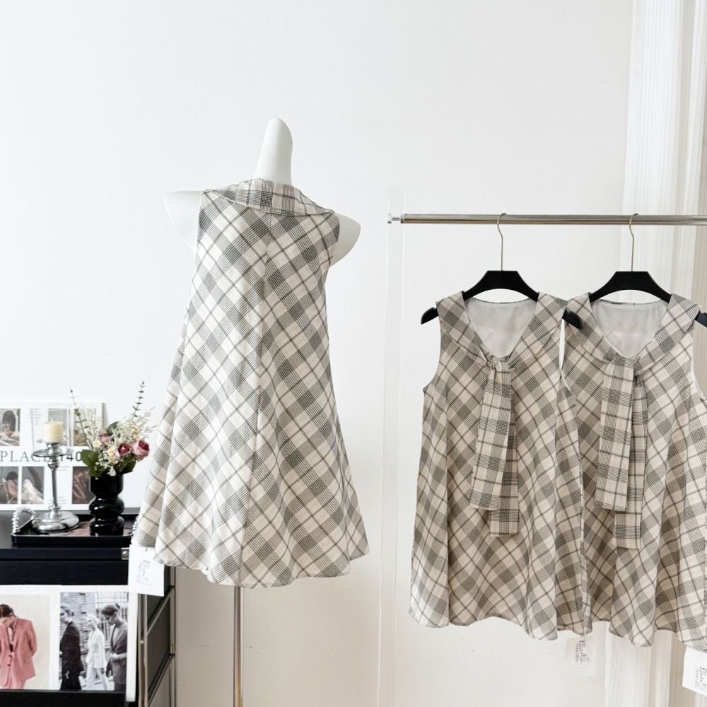 Temperament France style T-back loose summer vest for women