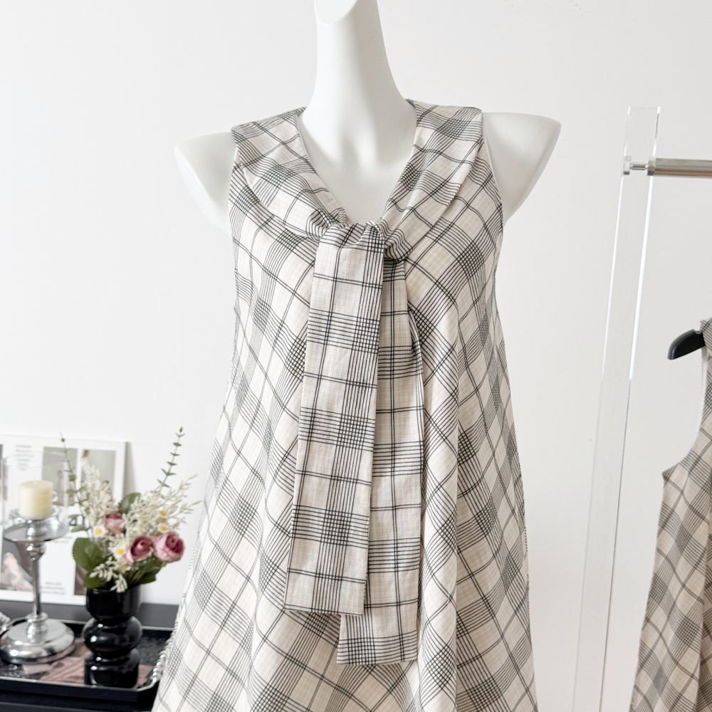 Temperament France style T-back loose summer vest for women