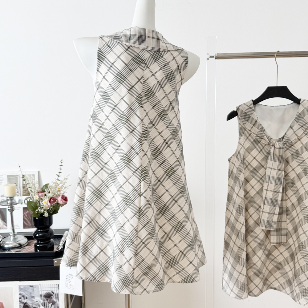 Temperament France style T-back loose summer vest for women