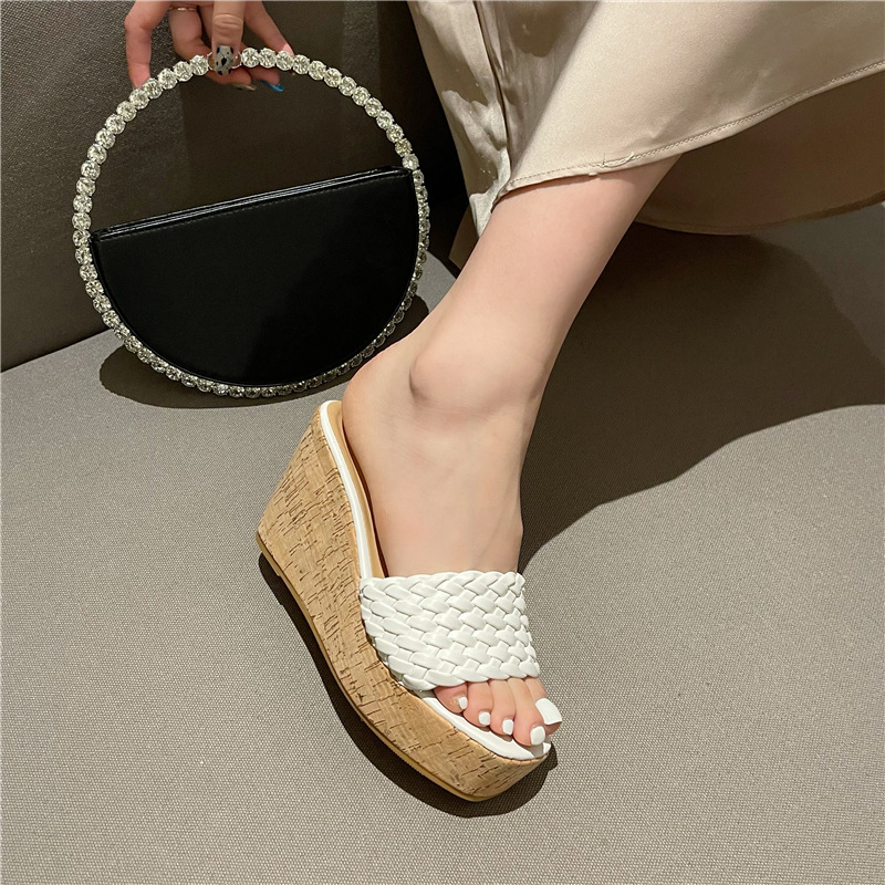 Slipsole autumn Korean style trifle weaving slippers