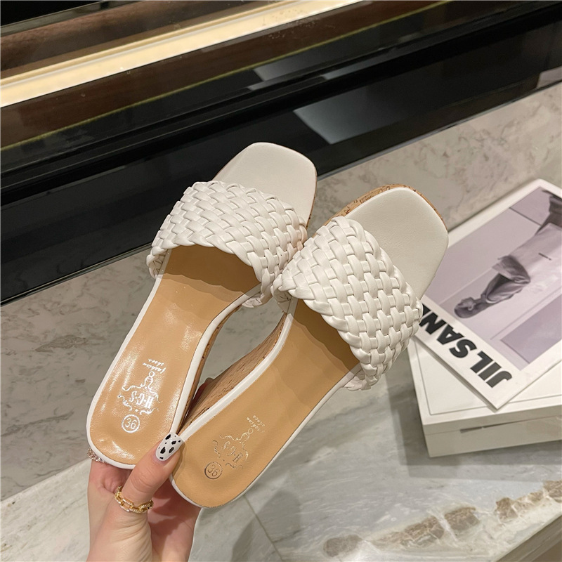 Slipsole autumn Korean style trifle weaving slippers
