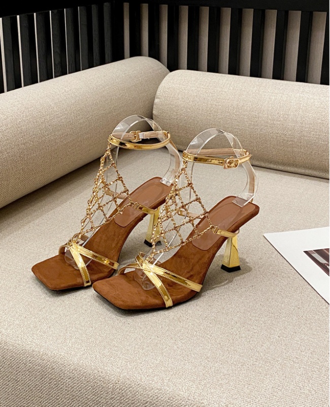 Cozy high-heeled high-heeled shoes temperament sandals