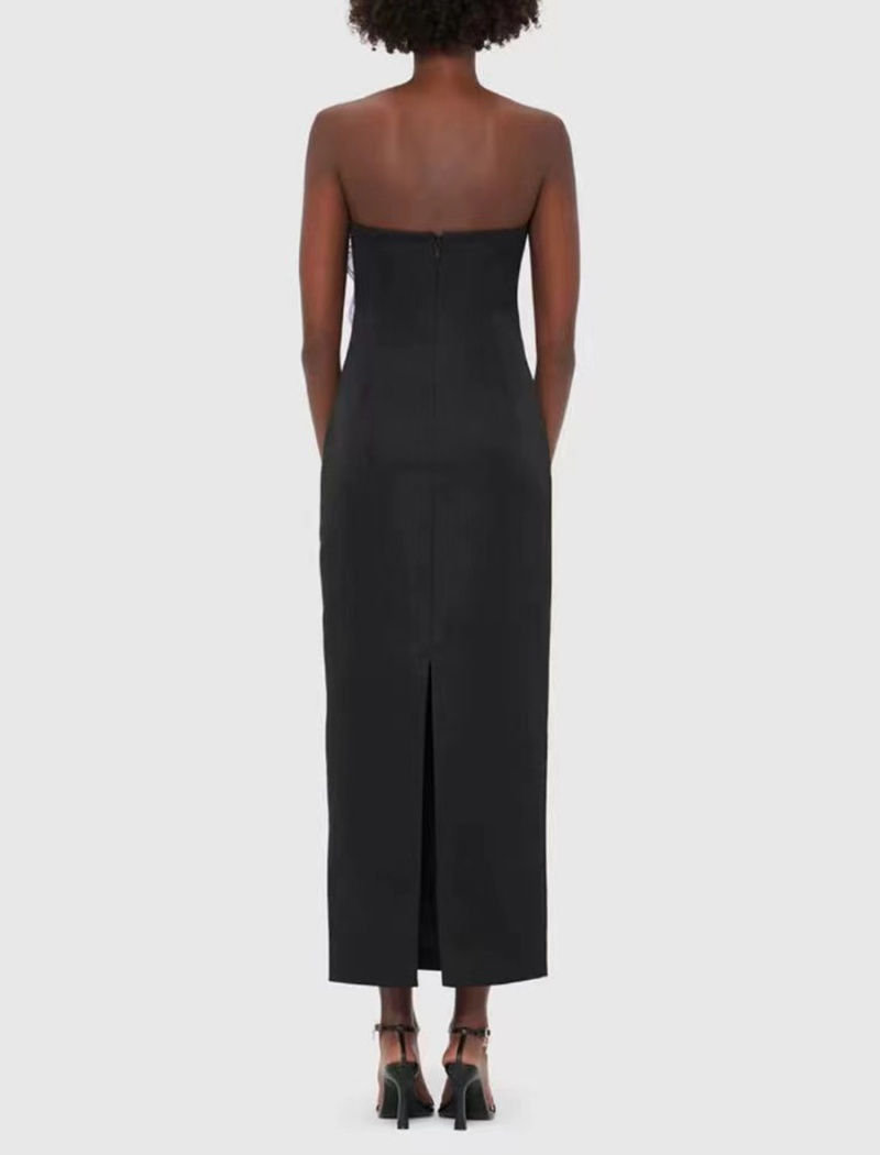 Wrapped chest fashion long dress ladies flowers dress for women
