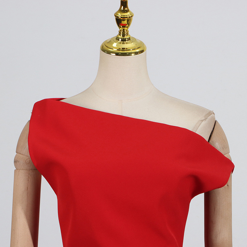 Temperament ladies fold dress slim white summer evening dress