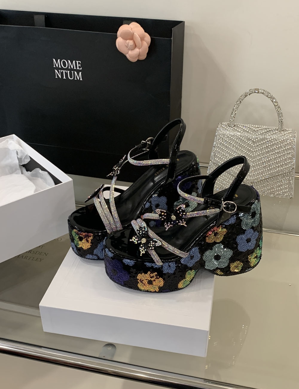 Open toe high-heeled slipsole fashion sandals