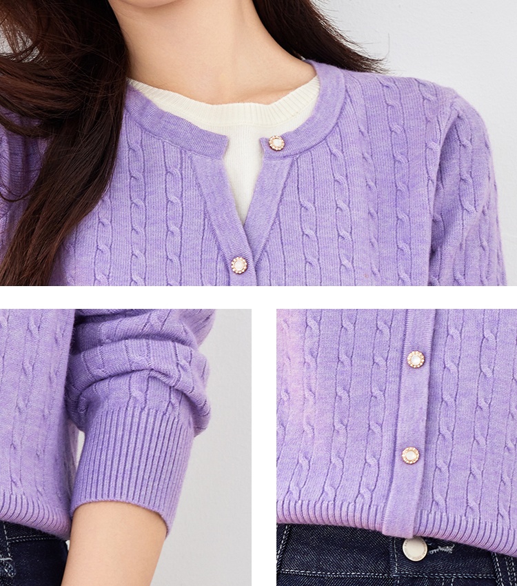 Short Pseudo-two cardigan knitted thin sweater