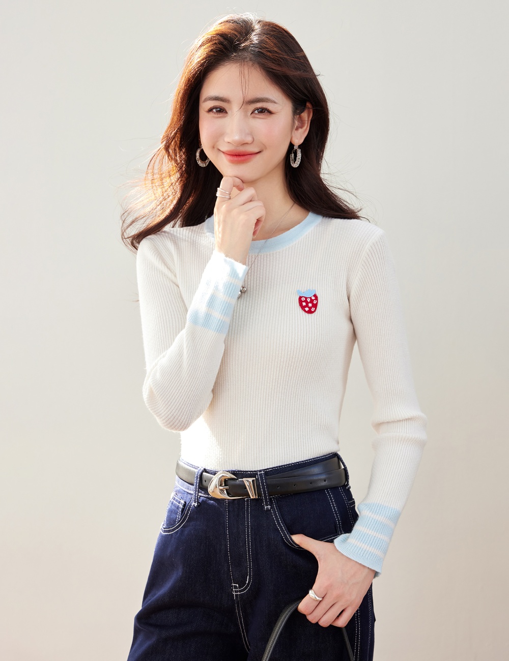 All-match bottoming shirt knitted sweater