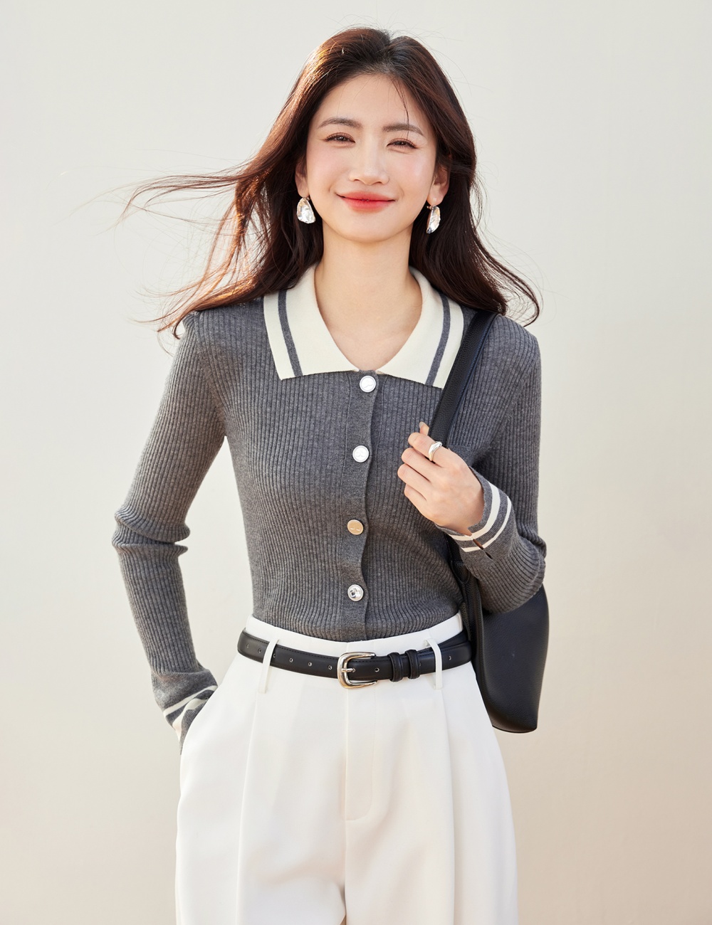 Autumn cardigan autumn and winter jacket for women