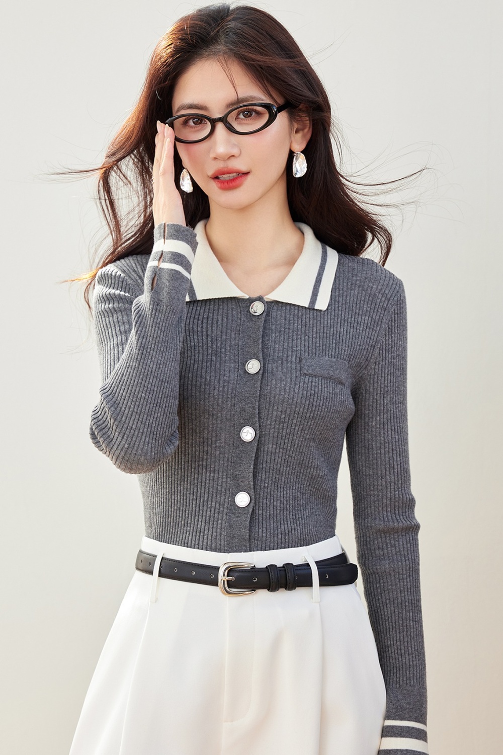 Autumn cardigan autumn and winter jacket for women