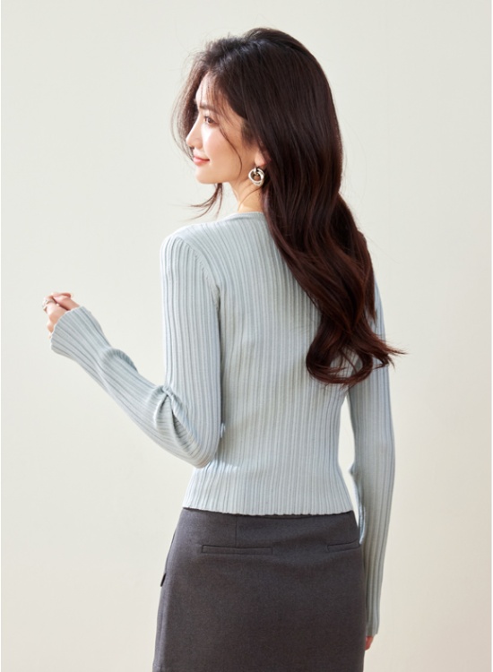 Pseudo-two tops fashion sweater for women