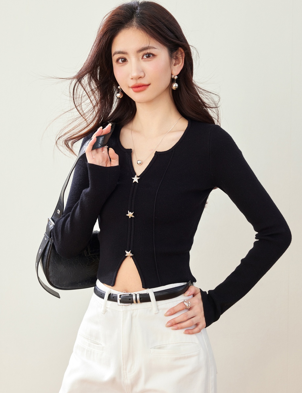 Bottoming autumn sweater spicegirl tops for women