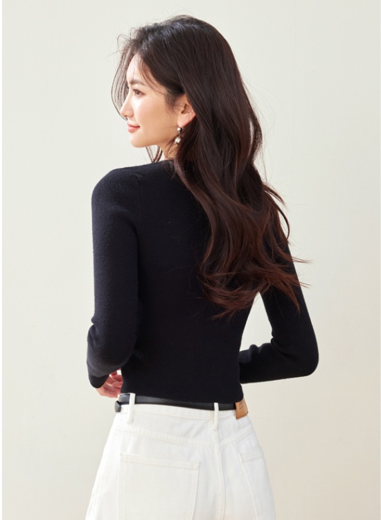 Bottoming autumn sweater spicegirl tops for women