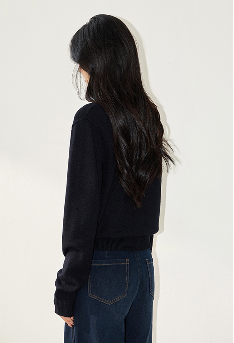 Niche heart tops bottoming sweater for women